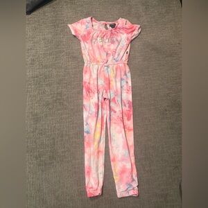 bebe Colorful Tie-Dye Kids Jumpsuit